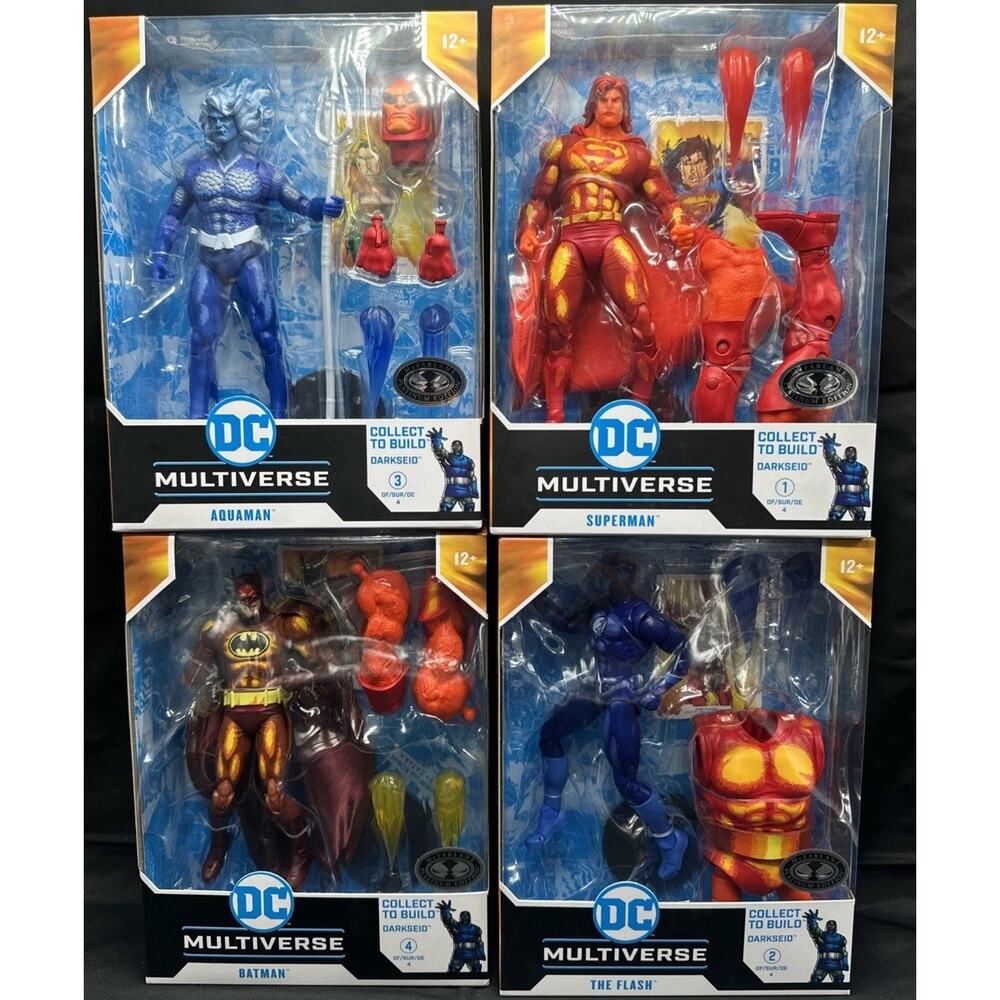 McFarlane DC Multiverse Justice League Task Force Platinum Complete BAF Darkseid